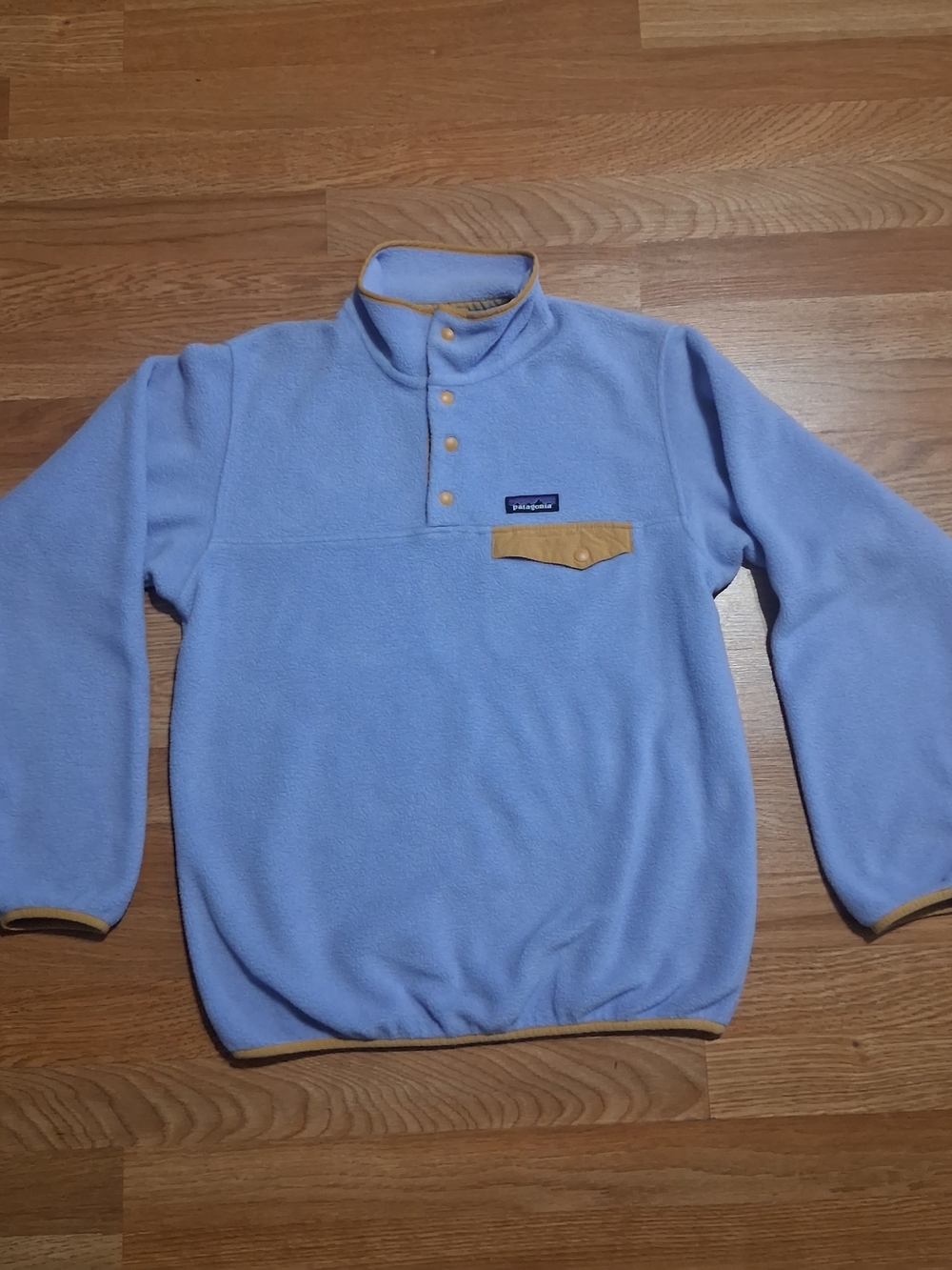 Patagonia Men’s Light Blue Synchilla Snap-T Fleece Pullover